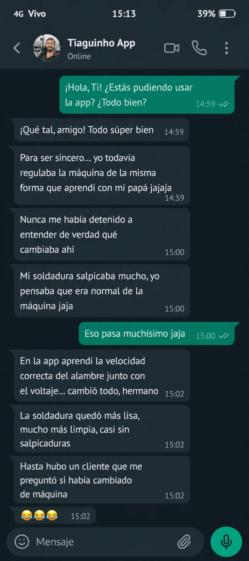 Testimonio de alumno 1