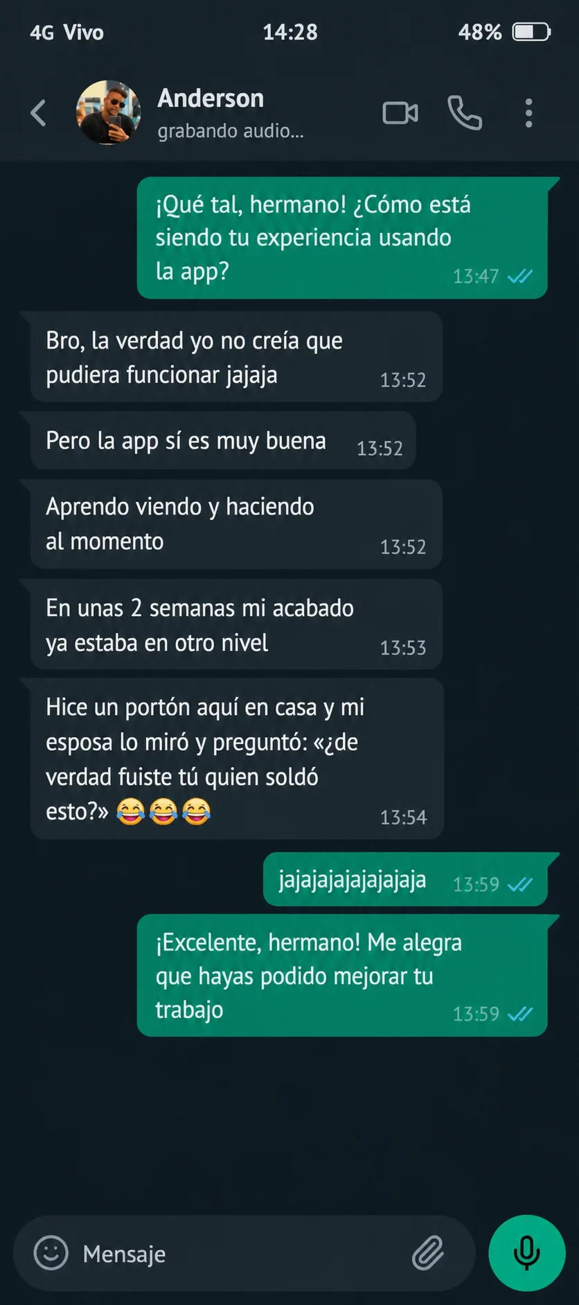 Testimonio de alumno 2